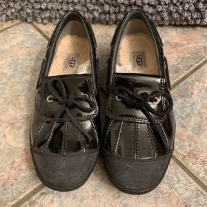 UGG Patent leather black loafers 8.5